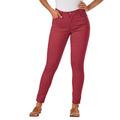 K Jordan High-Rise Colored Skinny Jean (Size 16W) Rose Petal, Cotton,Spandex