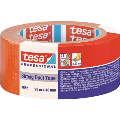 Duct Tape strong 04662-00195-01 Reparaturband Orange (l x b) 25 m x 48 mm 1 St. - Tesa Image