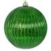 Vickerman 695845 - 4" Emerald Shiny Mercury Lined Ball Christmas Tree Ornament (6 pack) (N162224)