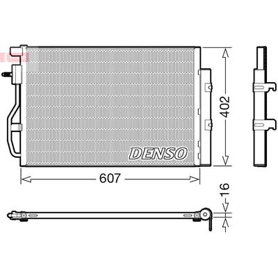 DENSO Kondensator, Klimaanlage für CHEVROLET OPEL 95026324 42828838 96943762 DCN15008