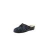 Pantoffel FISCHER, Damen, Gr. 38, grau (grau, blau), Synthetik, Schuhe