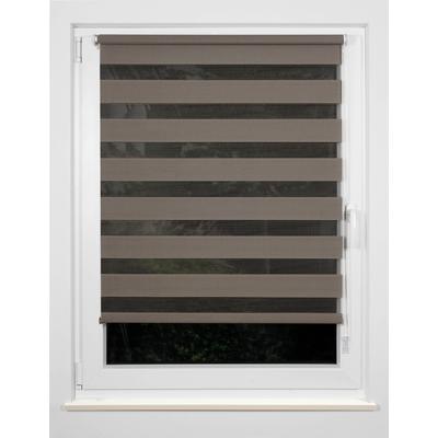 Doppelrollo MYDECO "Just" Gr. 3, braun (braun, braun), B:140cm H:160cm, Polyester, Rollos Image