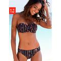 Bügel-Bandeau-Bikini BUFFALO Gr. 42, Cup B, schwarz (schwarz, bedruckt) Damen Bikini-Sets Ocean Blue