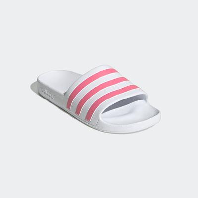 Badesandale ADIDAS SPORTSWEAR "AQUA ADILETTE", Gr. 39, weiß (cloud weiß, rose tone, cloud weiß), Synthetik, sportlich, Schuhe Image