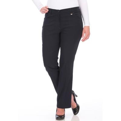 5-Pocket-Hose KJBRAND "Betty Bengaline", Damen, Gr. 46 (23), K-Gr, blau (marine), Web, Obermaterial: 80% Viskose, 17% Polyamid, 3% Elasthan, casual, bequem lang, Hosen 5-Pocket-Hose, in bequemer Form, Topseller Image