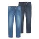 Stretch-Jeans ARIZONA "Willis" Gr. 62, N-Gr, blau (blue used und blue black used) Herren Jeans Stretch