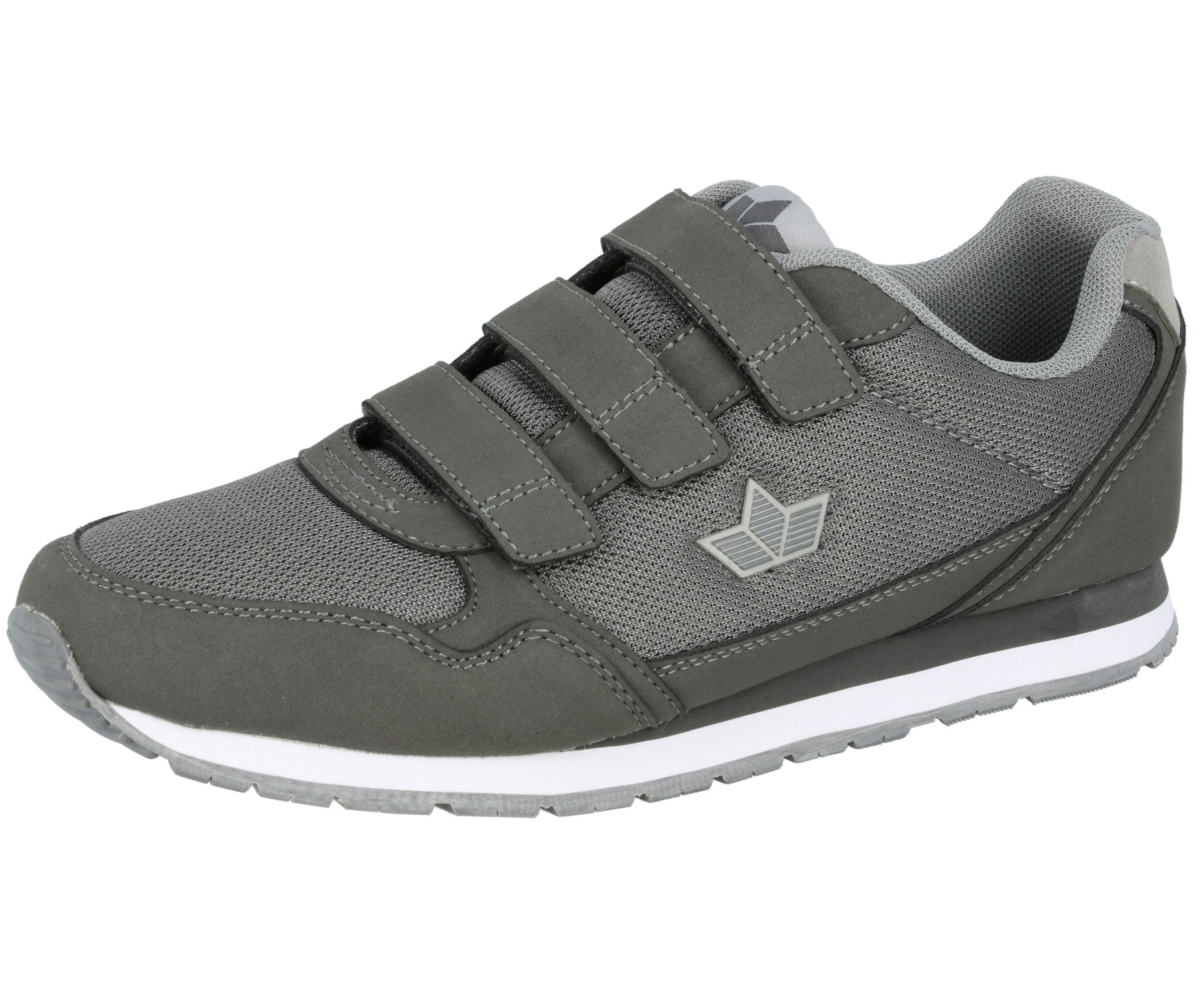 Hallenschuh LICO "Joggingschuh Simon V", Herren, Gr. 44, grau, Synthetik, Schuhe Hallenschuh