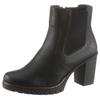 Stiefelette RIEKER, Damen, Gr. 41, schwarz, Lederimitat, unifarben, elegant, Schuhe, Boots, Chelsea-Stiefelette, Blockabsatz, in elegantem Look