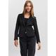 Jerseyblazer VERO MODA "VMJULIA LS BLAZER" Gr. 36, schwarz (black) Damen Blazer