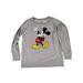 Disney Tops | Junior Girl's Mickey Mouse Crewneck Sweatshirt Gray Size L (11-13) | Color: Gray | Size: L
