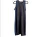 Athleta Dresses | Athleta Dress Midi Swim Sleeveless Two Tone Black And Blue Color Women”S Size L | Color: Black/Blue | Size: L