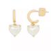 Kate Spade Jewelry | Kate Spade My Love June Heart Drop Earrings In Faux Pearl | Color: Gold/White | Size: Os