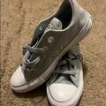 Converse Shoes | Converse Shoes With Purple Racing Stripe Converse All Star | Color: Gray | Size: 5g