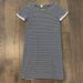 J. Crew Dresses | J. Crew Navy Blue And White Striped Dress, Size Extra Small | Color: Blue/White | Size: Xs