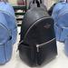 Kate Spade Bags | Kate Spade Leila Pebbled Leather Medium Dome Backpack Black | Color: Black/Gold | Size: Medium