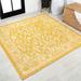 JONATHAN Y Sinjuri Bohemian Textured Weave Floral Indoor/Outdoor Area Rug