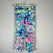 Lilly Pulitzer Pants & Jumpsuits | Lilly Pulitzer Luxletic Leggings Xs Multi Dive In | Color: Blue/Pink | Size: Xs