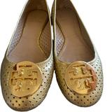 Tory Burch Shoes | Gold Leather Tory Burch Flats | Color: Gold | Size: 8