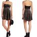 Free People Dresses | Free People Metallic Shine Strapless Dress | Color: Black/Gold | Size: Xs