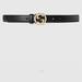 Gucci Accessories | Gucci Interlocking Belt; Worn; Some Scratches On The Interlocking G | Color: Black | Size: 80