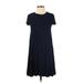 Artisan NY Casual Dress - A-Line: Black Solid Dresses - Women's Size X-Small