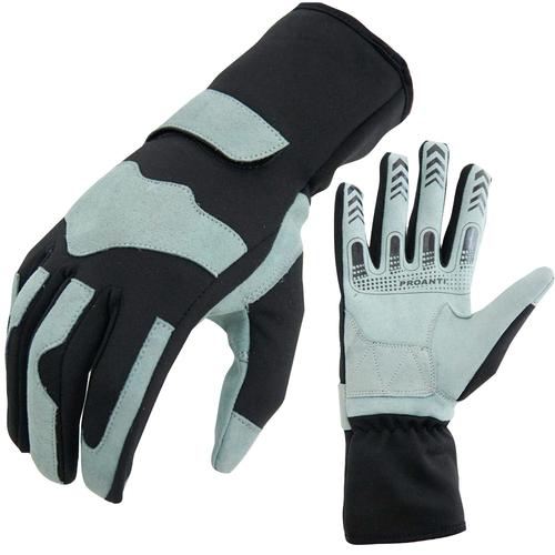 Karthandschuhe PROANTI Handschuhe Gr. XS, grau (grau, schwarz) Motorradhandschuhe Gokart Karthandschuhe
