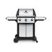Broil King 3 Free Standing 40000 BTU Grill w/ Cabinet Cast Iron/Steel in White | Wayfair 946857