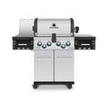 Broil King 4 Free Standing 50000 BTU Grill w/ Side Burner & Cabinet Stainless Steel/Steel in White | Wayfair 956947