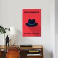 East Urban Home Minimalist 'Notorious' Graphic Art Print on Canvas Canvas/Metal in Black/Orange/Red | 40 H x 26 W x 1.5 D in | Wayfair