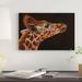 East Urban Home 'Giraffe Portrait I' Graphic Art Print on Canvas Canvas/Metal in Black/Brown | 26 H x 40 W x 1.5 D in | Wayfair