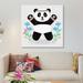East Urban Home Tumbling Pandas III by Noonday Design - Wrapped Canvas Graphic Art Print Canvas, Cotton in Gray | 37 H x 37 W x 1.5 D in | Wayfair