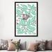 The Twillery Co.® Strickler Mint Sloth 60.0 H x 40.0 W x 1.5 D in greenCanvas/Metal in No Mat/Wrapped Canvas | 60" H x 40" W x 1.5" D | Wayfair