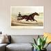 East Urban Home 'The King of The turf St Julien Driven by Orrin A Hickok 1880' Graphic Art Print on Canvas Canvas, in Black/Brown/White | Wayfair