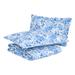 Laura Ashley Brighton Cotton Reversible Quilt Set Polyester/Polyfill/Cotton in Blue | Twin Quilt + 1 Standard Sham | Wayfair USHSA91218532