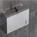 Umber Rea Stainless Steel Paper Towel Box Toilet Roll Paper Box Free Punching Toilet Paper Box Waterproof Under The Suction Type Paper Holder_10.2 x 3.1 Metal | Wayfair