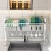 Umber Rea Stainless Steel 2 Tier Dish Rack Stainless Steel in Gray | 22.04 H x 38.18 W x 9.84 D in | Wayfair 06DQY7454LHKN0645U