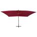 Latitude Run® Cantilever Umbrella Parasol Garden Outdoor Umbrella w/ Pully System Wood in Red | Wayfair 9CB2C9256C5F4945AA480610587C196F