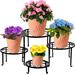 Canora Grey 4 Pack Metal Plant Stands For Flower Pot, Heavy Duty Potted Holder | 7.3 H x 10.8 W x 10.8 D in | Wayfair