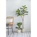 Joss & Main 55.1" Artificial Fiddle Leaf Fig Tree in Pot | 55.1 H x 13.4 W x 18.9 D in | Wayfair 242E60AF14B249A7AC8548E6093178EE