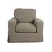 Armchair - Eider & Ivory™ Gauvin 40" Wide Slipcovered Armchair Polyester in Gray | 36 H x 40 W x 40 D in | Wayfair 445780B05CCD4258A9CB6371D7E4FFC9