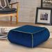 Everly Quinn Ottoman Stuffed Foam Filling, Square Footstool, Yoga Meditation Cushion Seat Pillow For Living Room, Bedroom, Rv(Navy Velvet | Wayfair