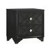 House of Hampton® Deetta 2 - Drawer Nightstand in Black Wood in Black/Brown | 26.75 H x 26 W x 17 D in | Wayfair D86F4911577A4CBD9644E90A14B7827E