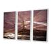 Breakwater Bay Lighthouse Shining Light During Stormy Night I - 3 Piece Floater Frame Print on Canvas Canvas, in White | Wayfair