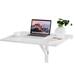 Costway 31.5 x 23.5 Inch Wall Mounted Folding Table for Small Spaces-White