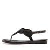 Zehentrenner LASCANA, Damen, Gr. 41, schwarz, Obermaterial: 100% Textilmaterial. Futter: 100% Lederimitat. Decksohle: 100% Lederimitat. Laufsohle: 100% Synthetik, unifarben, metallic, elegant, Schuhe Damenschuh Sandale Sommerschuh Zehenstegsandale,...