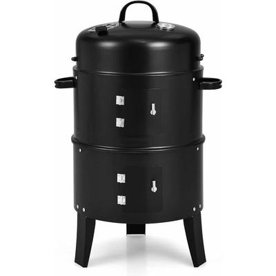 COSTWAY 3-in-1 Charcoal Smoker G...