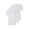 BOSS Herren Tshirt RN 3P Classic Dreier-Pack T-Shirts aus Baumwolle mit Logo-Stickerei Weiß S