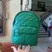 Zara Bags | New Zara Emerald Green Faux Leather Quilted Backpack | Color: Green | Size: Medium