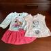 Disney Dresses | Disney Dress And Top Bundle, Size 9-12m | Color: Pink/White | Size: 9-12mb