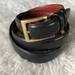 Coach Accessories | Coach 3883 Black Leather Belt Brass Buckle Sz 34” | Color: Brown | Size: 34
